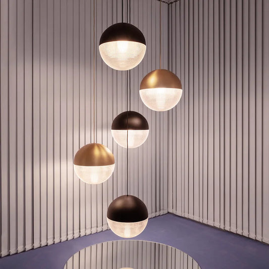 DecorBites™ Glass Ball LED Pendant Light - Gold Minimalist Nordic Hanging Lamp