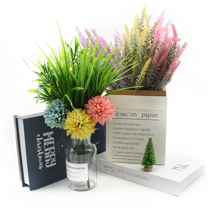 Lavender Artificial Flower Vase