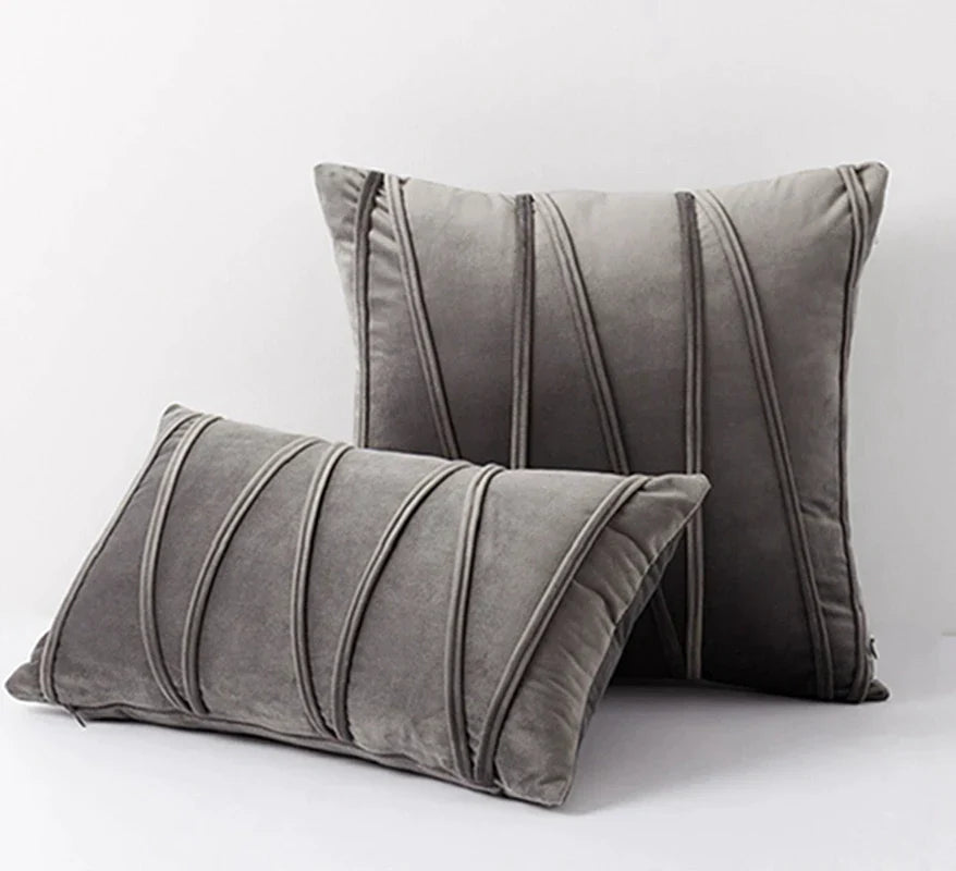 DecorBites™ Knit Short Wool Velvet Plush Pillowcase for Sofa Couch Bedroom
