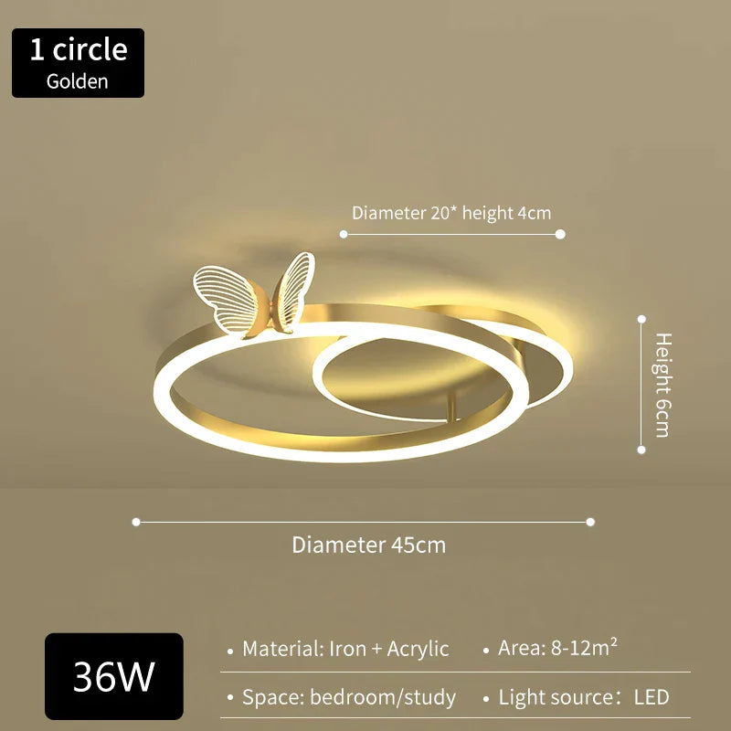 Butterfly LED Ceiling Lamp