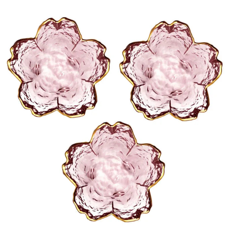 Glass Gold Rim Plates