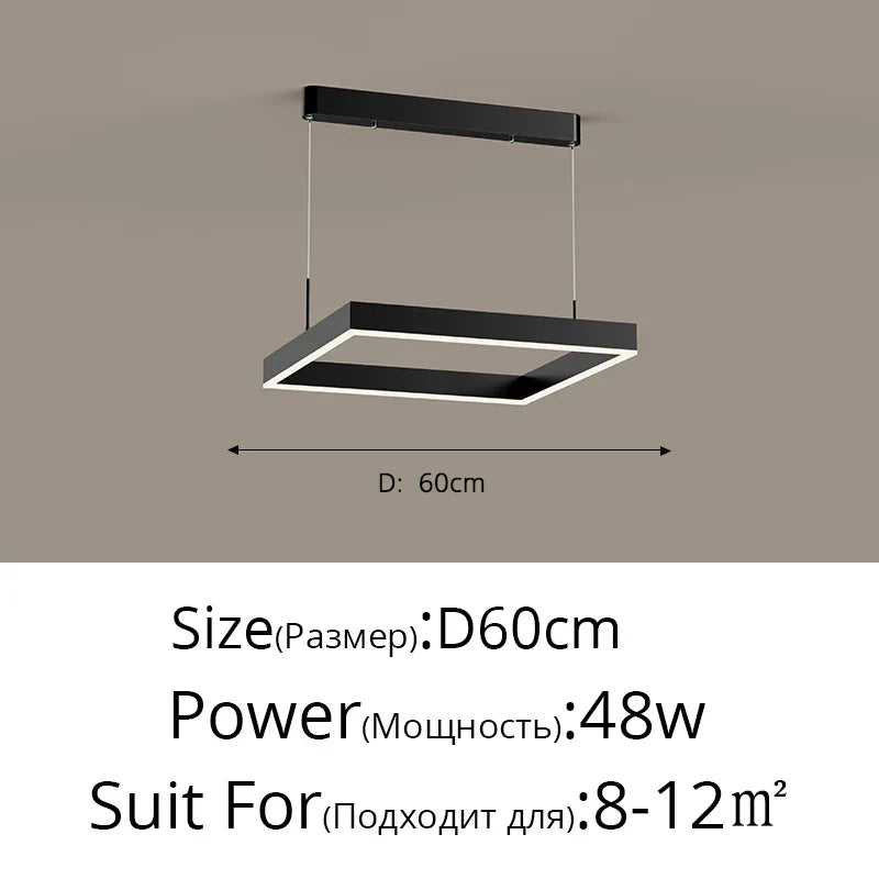 Aluminum Modern LED Chandelier