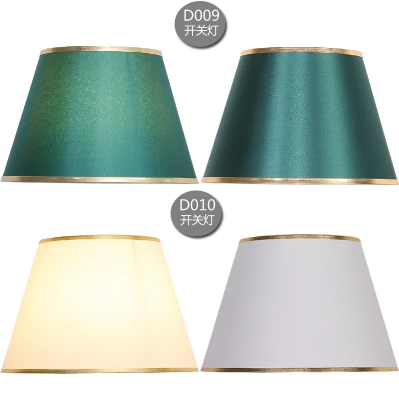 Gold Edge Cloth Lampshade