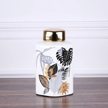 DecorBites™ Country Ceramic Vase: Floral Home Decor Jar for Living Room & Dining Table