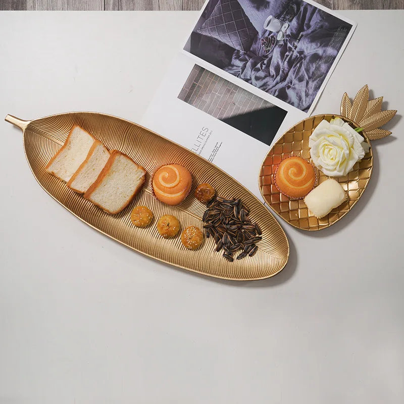 Gold Leaf Decorative Tray