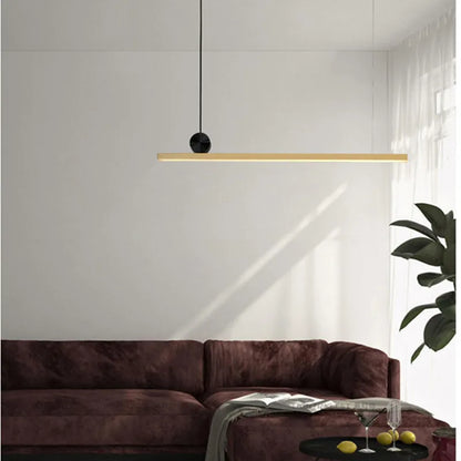 DecorBites™ Linear LED Gold Pendant Light for Island, Restaurant, Bar - Nordic Designer Style
