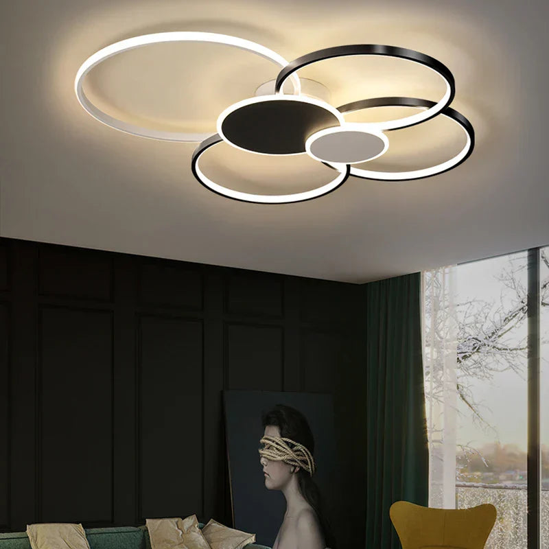 Gold Modern LED Chandelier 120cm 120W Dimmable