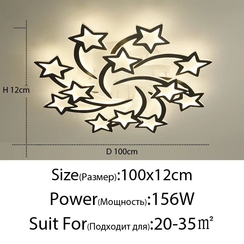 DecorBites™ LED Chandelier: Modern Dimmable Indoor Lighting for Bedroom, Hall, Living Room