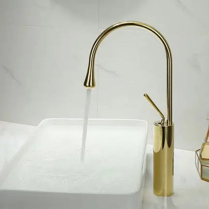 DecorBites™ Gun Grey Brass Basin Faucet Hot Cold Kitchen Sink Water Crane Swivel