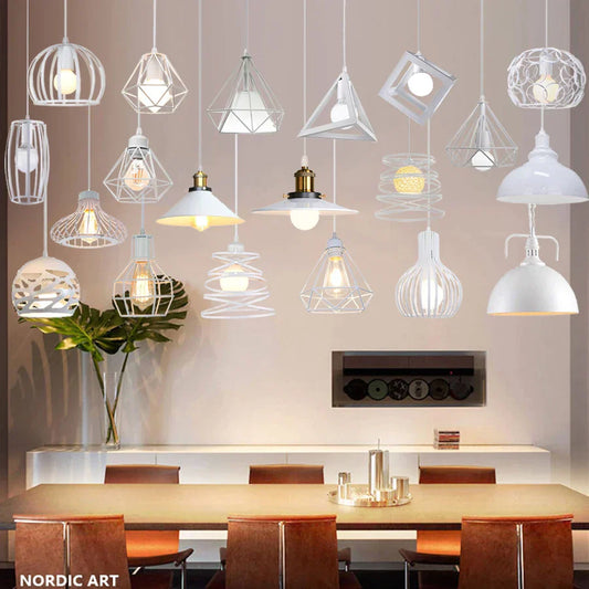 DecorBites™ Dome Shade Loft Pendant Light Vintage Industrial Hanging Lamp