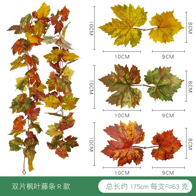 DecorBites™ Harvest Home Décor: Pumpkin, Pine Cone, Maple Leaf, Vine Hanging Decoration