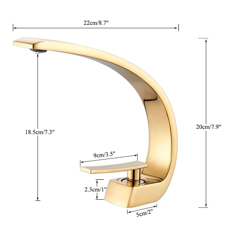 Black Chrome Basin Mixer