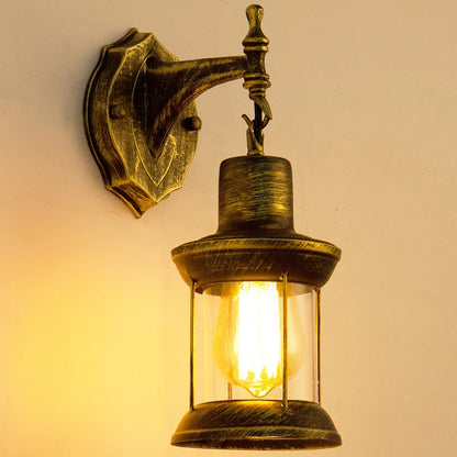 DecorBites™ Industrial Glass Wall Lamp for Bedside Bedroom, Bar, Cafe, Aisle, and Stairway