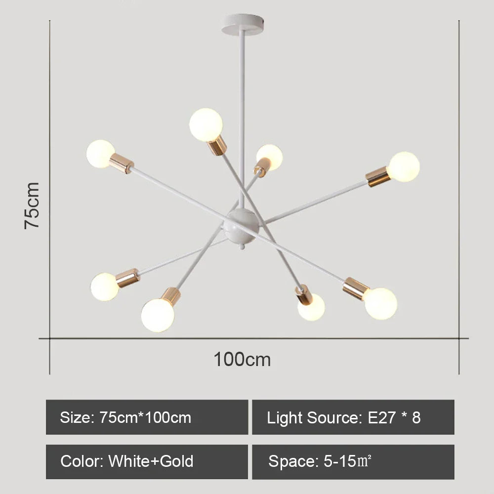 Industrial Sputnik Chandelier