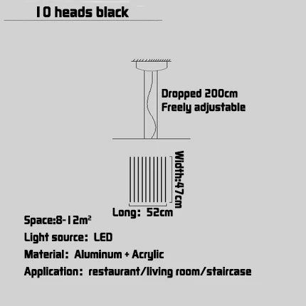 Nordic Fishbone Pendant Light