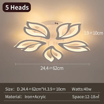 DecorBites™ Geometric Acrylic LED Ceiling Chandelier for Modern Nordic Decor