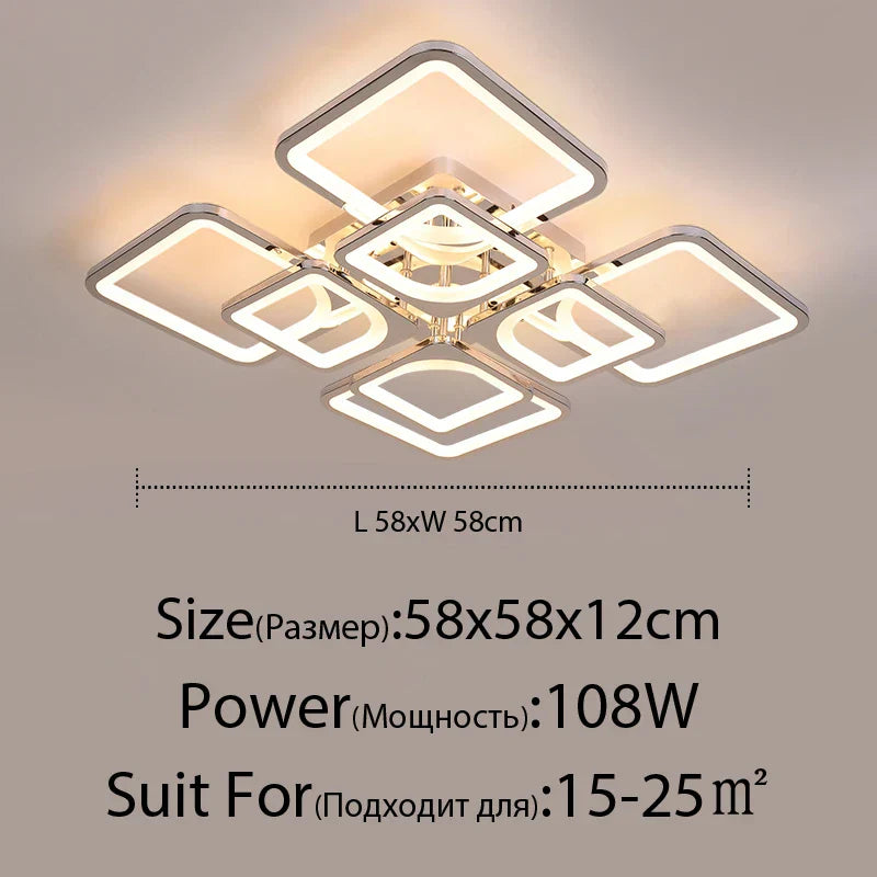 Dimmable LED Ceiling Light Remote Restaurant Style