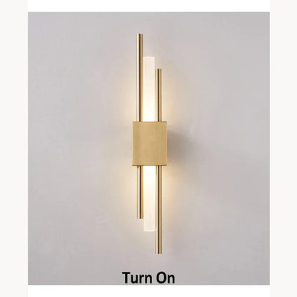 DecorBites™ Golden LED Wall Lamp for Elegant Home and Hotel Lighting