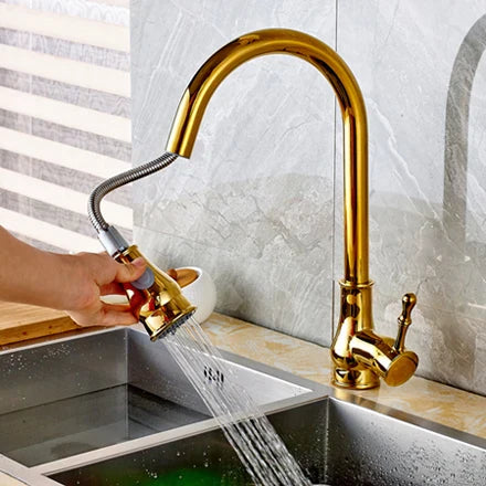 Bronze Rotating Kitchen Faucet