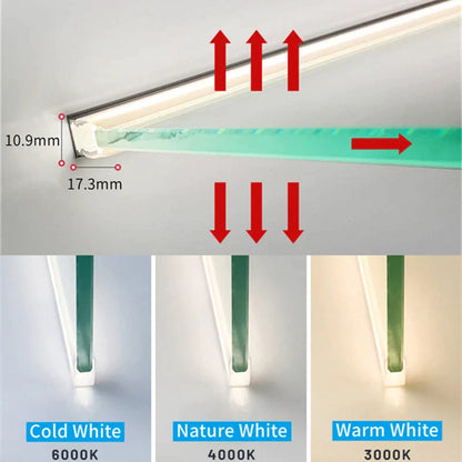 DecorBites™ LED Cabinet Bar Lamp for 8mm Glass Panel Bookshelf Strip Light