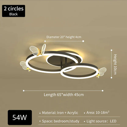 DecorBites™ Luxe Butterfly LED Ceiling Lamp: Modern, Bright & Elegant Atmosphere