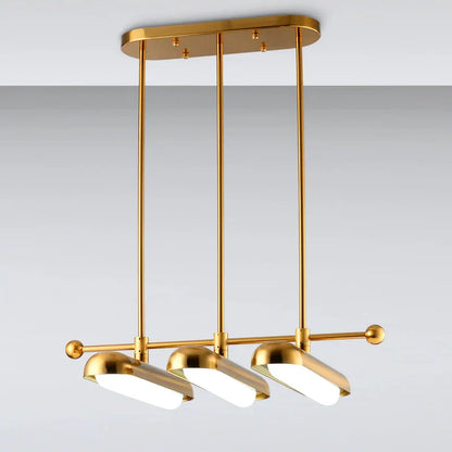 DecorBites™ Gold Iron Glass Chandelier for Dinning Room - Art Deco Lighting