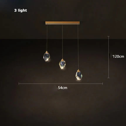 DecorBites™ Crystal Copper Round Chandelier: Elegant LED Suspension Lamp for Dinning Room