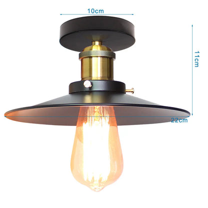 DecorBites™ Iron Cage Ceiling Light Modern Nordic Retro Black Loft E27 Home Lighting