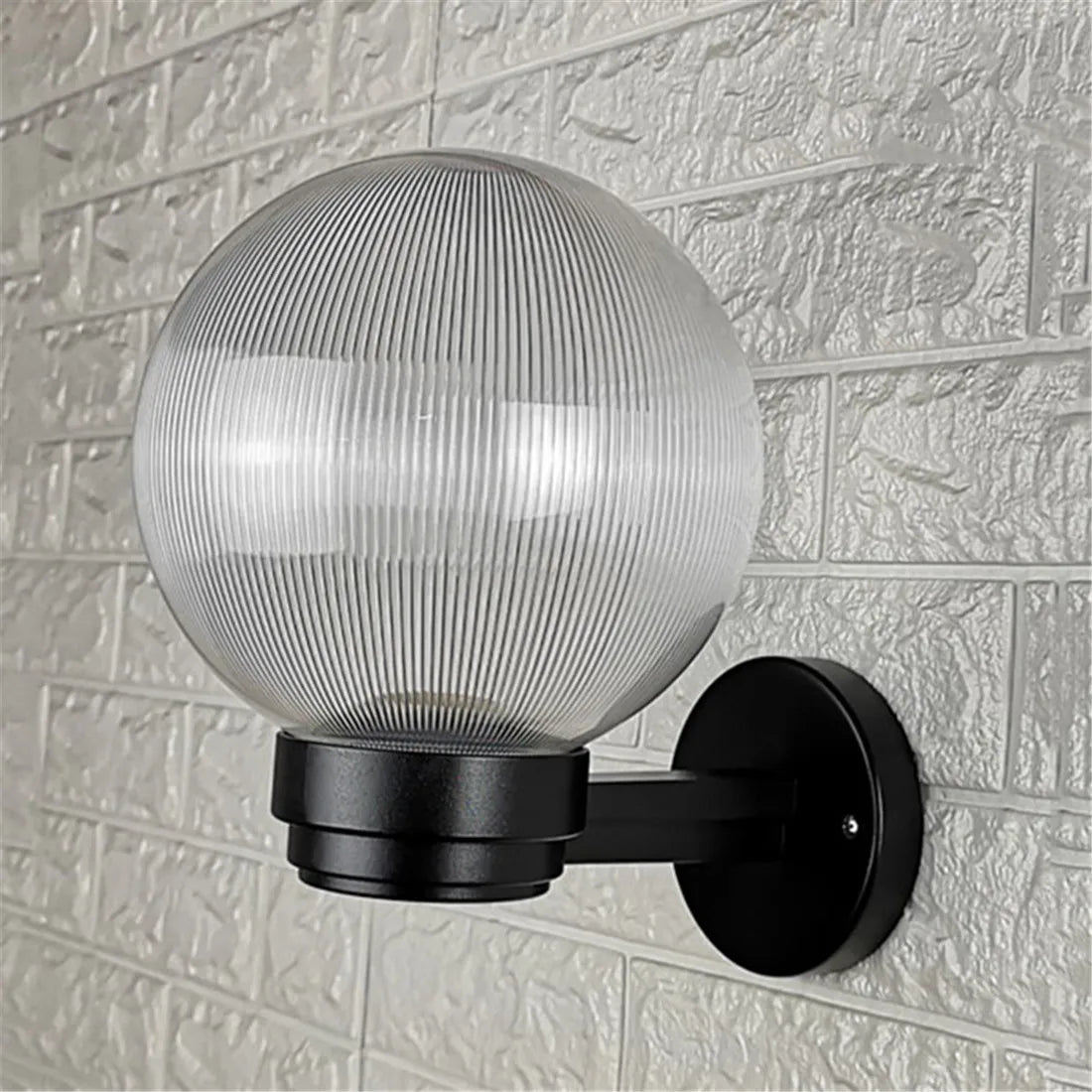 DecorBites™ Globe Shade Wall Lantern for Entryway Porch Patio, E27 Base Socket