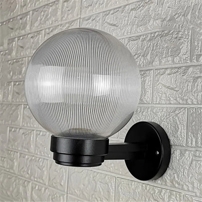 DecorBites™ Globe Shade Wall Lantern for Entryway Porch Patio, E27 Base Socket