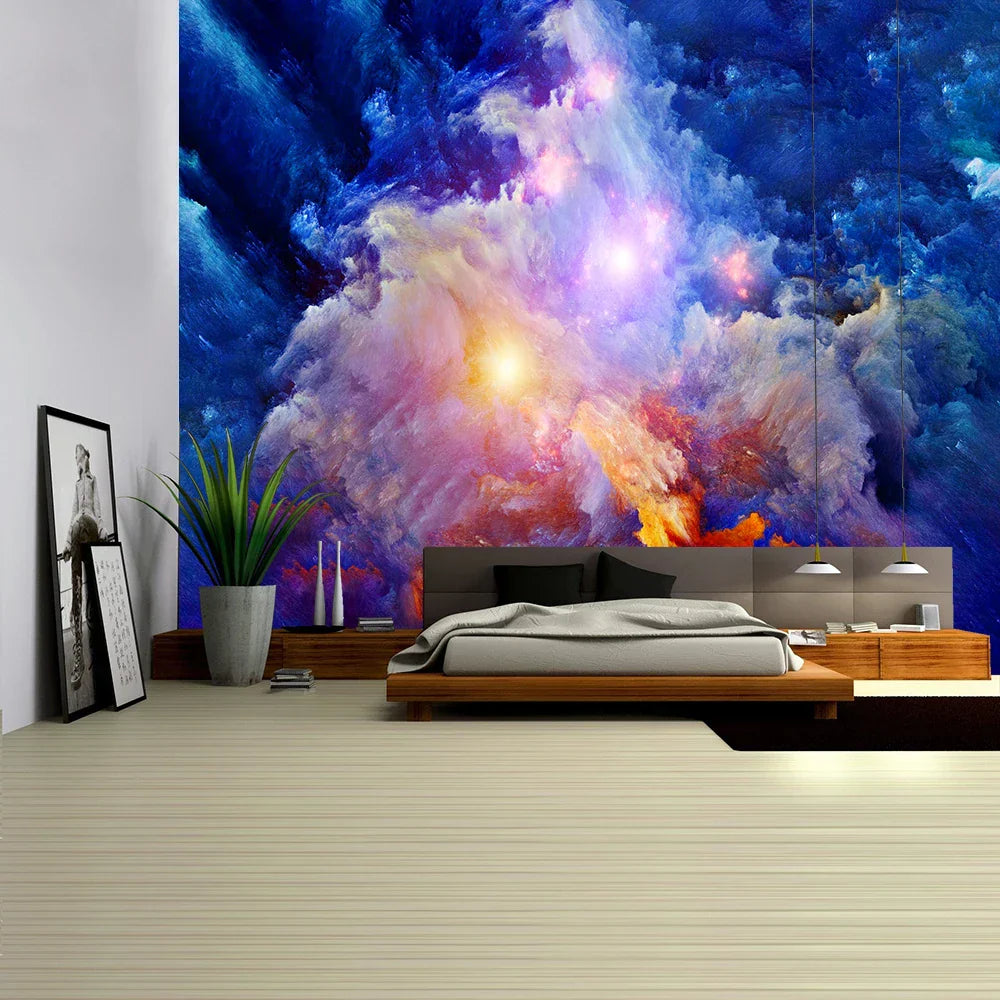 DecorBites™ Galaxy Psychedelic Space Tapestry Hanging for High-Quality Boho Decor