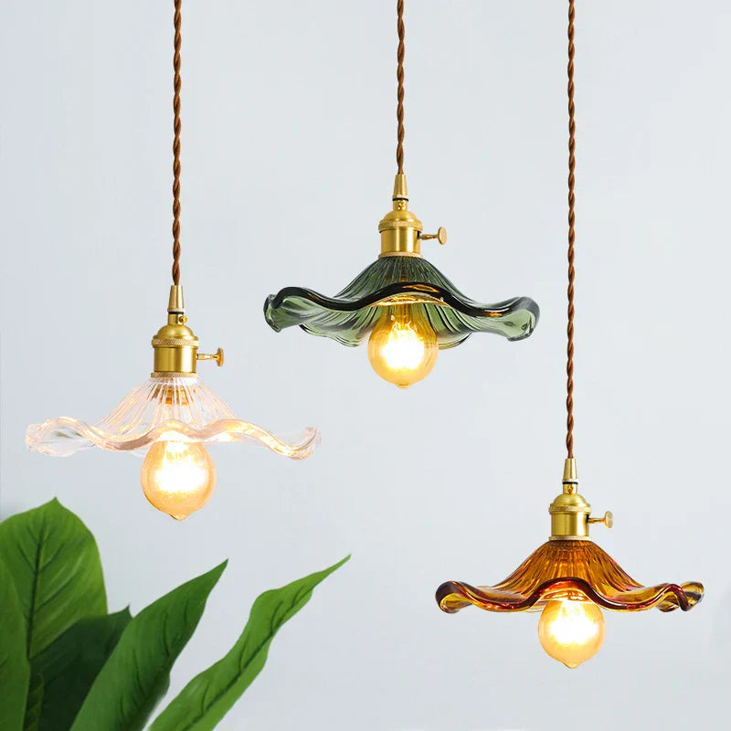 Modern Green Glass Pendant