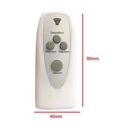 DecorBites™ E27 LED Lamp Base with Timer, Wireless Screw Socket for Home Bedroom