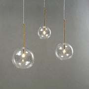 Gold Glass Ball Kitchen Pendant