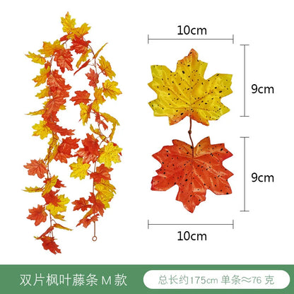 DecorBites™ Harvest Home Décor: Pumpkin, Pine Cone, Maple Leaf, Vine Hanging Decoration