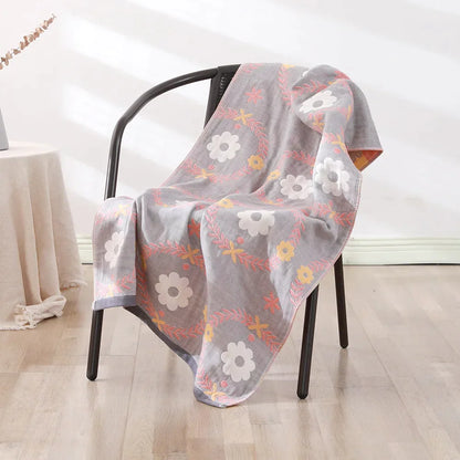 DecorBites™ Cotton Gauze Bath Towel -different styles