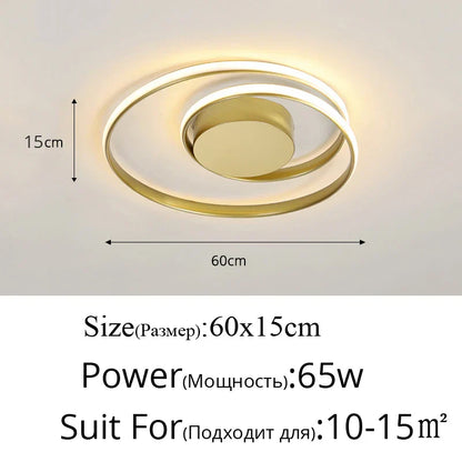 DecorBites™ LED Chandelier: Modern Surface Mounted Lights for Living Room, Bedroom, Study Room