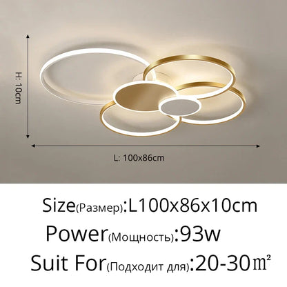 DecorBites™ LED Ceiling Chandelier Light for Living Room Bedroom Dining Hall Indoor Lighting Fixtures
