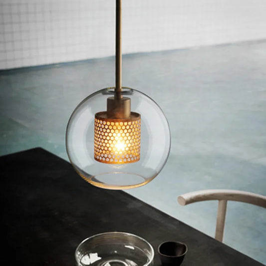 DecorBites™ Glass Ball LED Pendant Lamp for Modern Nordic Bedroom Kitchen Living Room Lighting