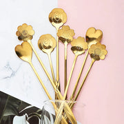 Gold Stainless Teaspoon Set