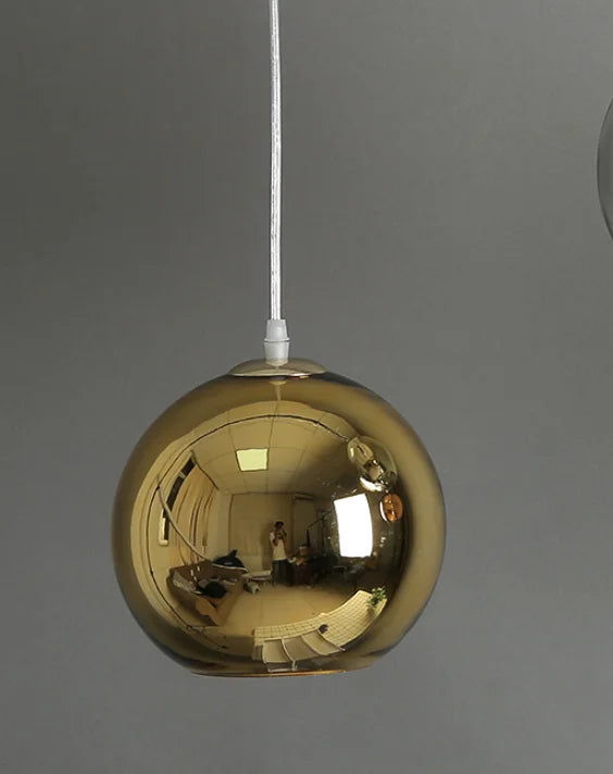 DecorBites™ Golden Ball Glass Pendant Light LED Kitchen Living Room Cafe Hanglamp