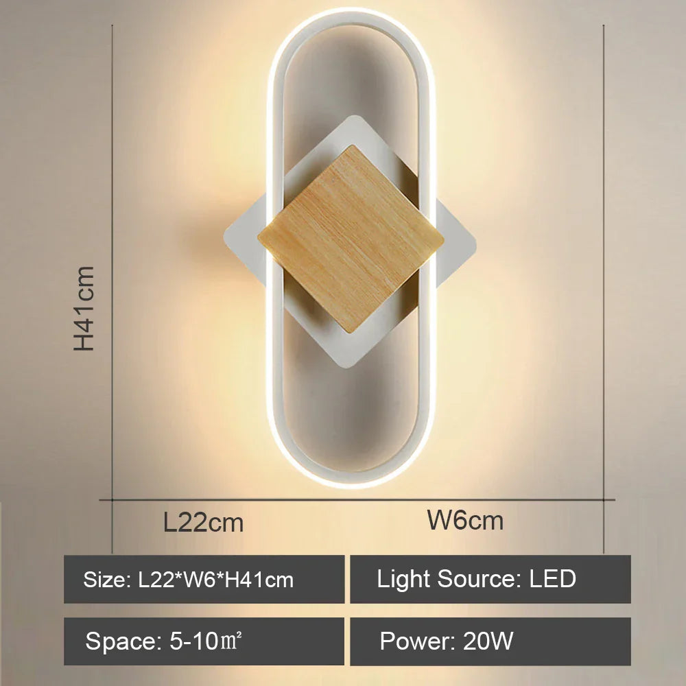 DecorBites™ LED Wall Light: Modern Bedroom Bedside Lamp, Living Room Sconce, Home Decor Lighting