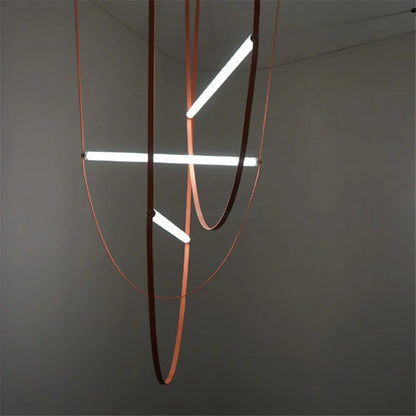 DecorBites™ Leather Rustic Pendant Light | Designer Suspension Lamp for Home, Restaurant, Hotel.