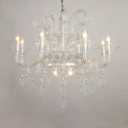 DecorBites™ Baroque Designer Hanging Chandelier - LED Lighting for Foyer