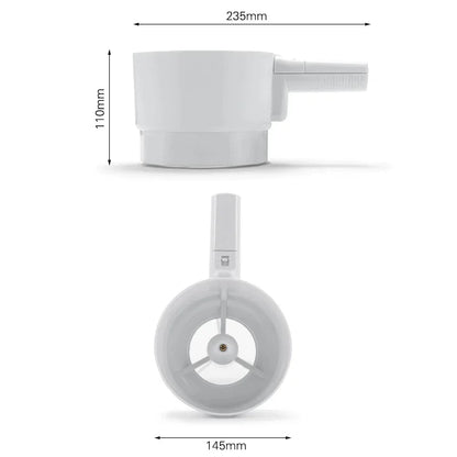 DecorBites™ Electric Flour Sifter Shaker for Baking - Plastic Cup Shape Powder Sieve Sugar Shaker