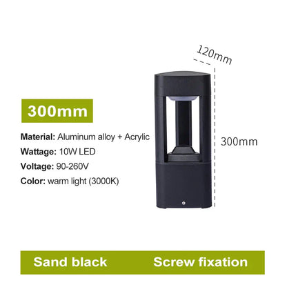 DecorBites™ LED Bollard Lawn Lamp: Stylish Waterproof Outdoor Garden Path Light