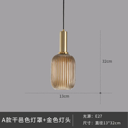 DecorBites™ Glass Pendant Lights: Nordic Style Bedroom Kitchen Hanging Lamp
