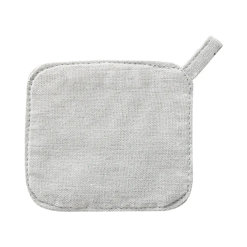 DecorBites™ Cotton Linen Coaster Set for Tea Coffee Mug Heat Protection ECO Cup Mat