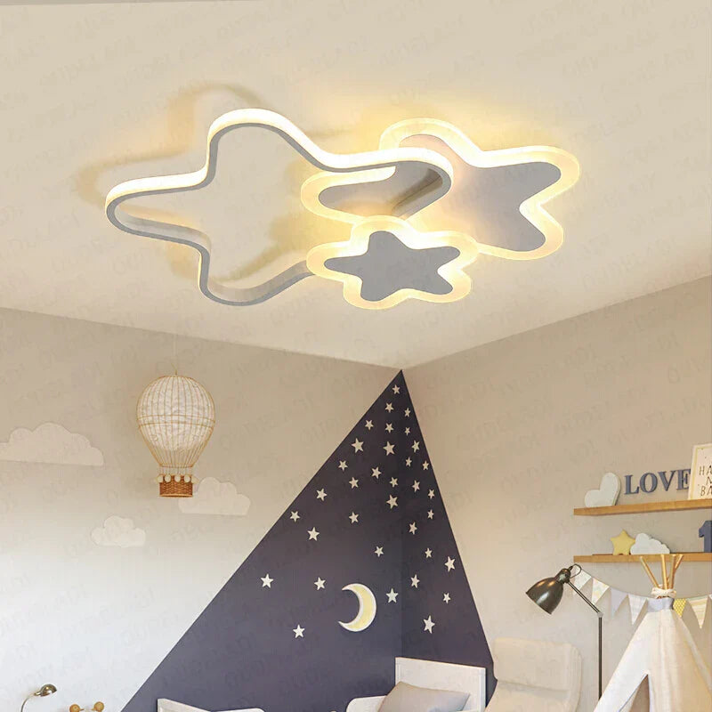 White Pink Pentagram Light