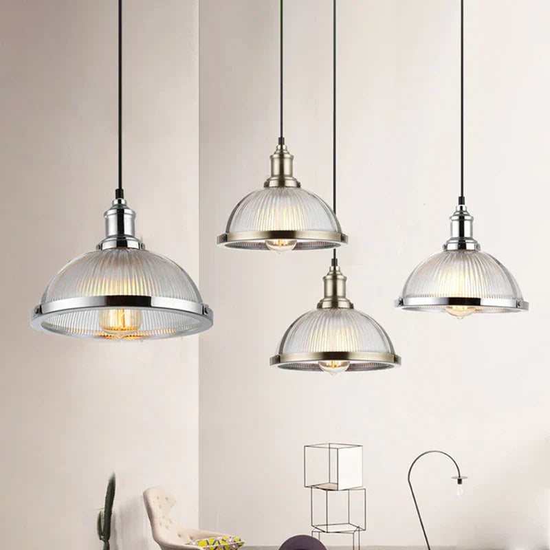 DecorBites™ Glass Shade Pendant Light Fixture for Dining Room Office E27